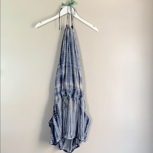 Blue life tye dye dress with pockets! Size small